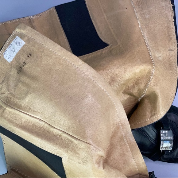 Cesare Paciotti Leather and Suede Tall Boots - Picture 8 of 8